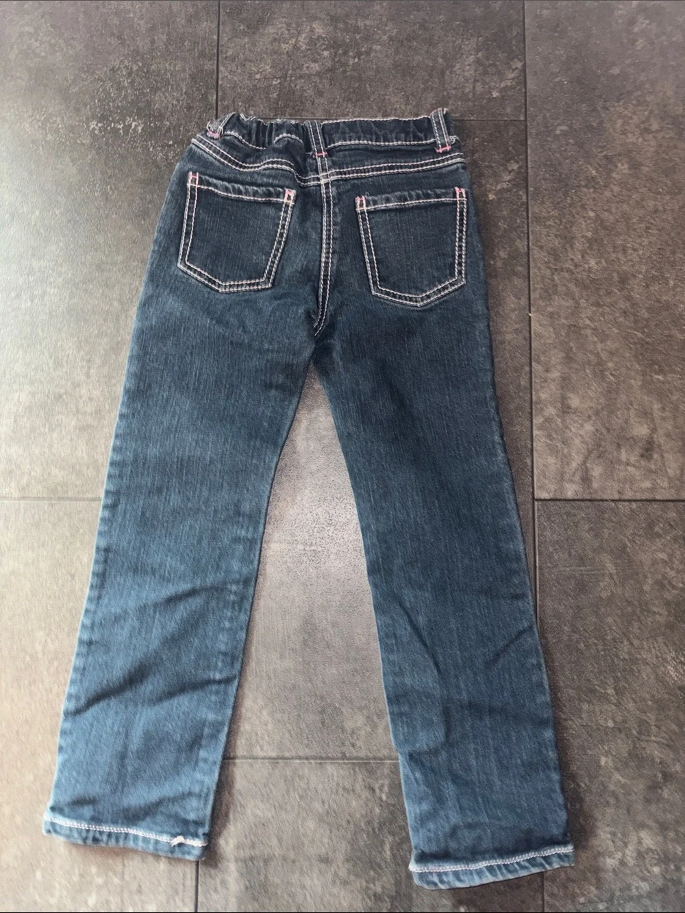 Gymboree Dark Blue Kids Elastic Waist Denim Pants - Blue